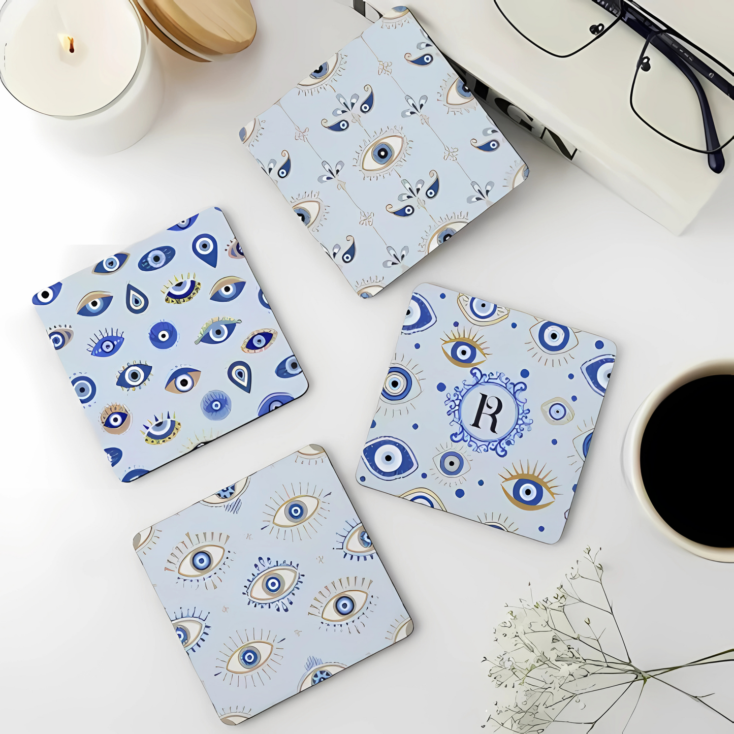 Customized Coasters (set of 4 pc) | Best For Corporate Gifting