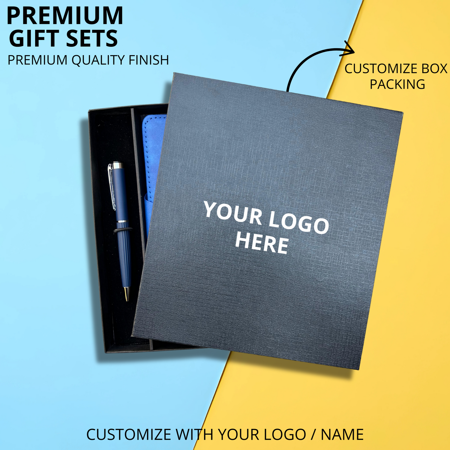 Magnetic Flap notebook with Metal Pen Set