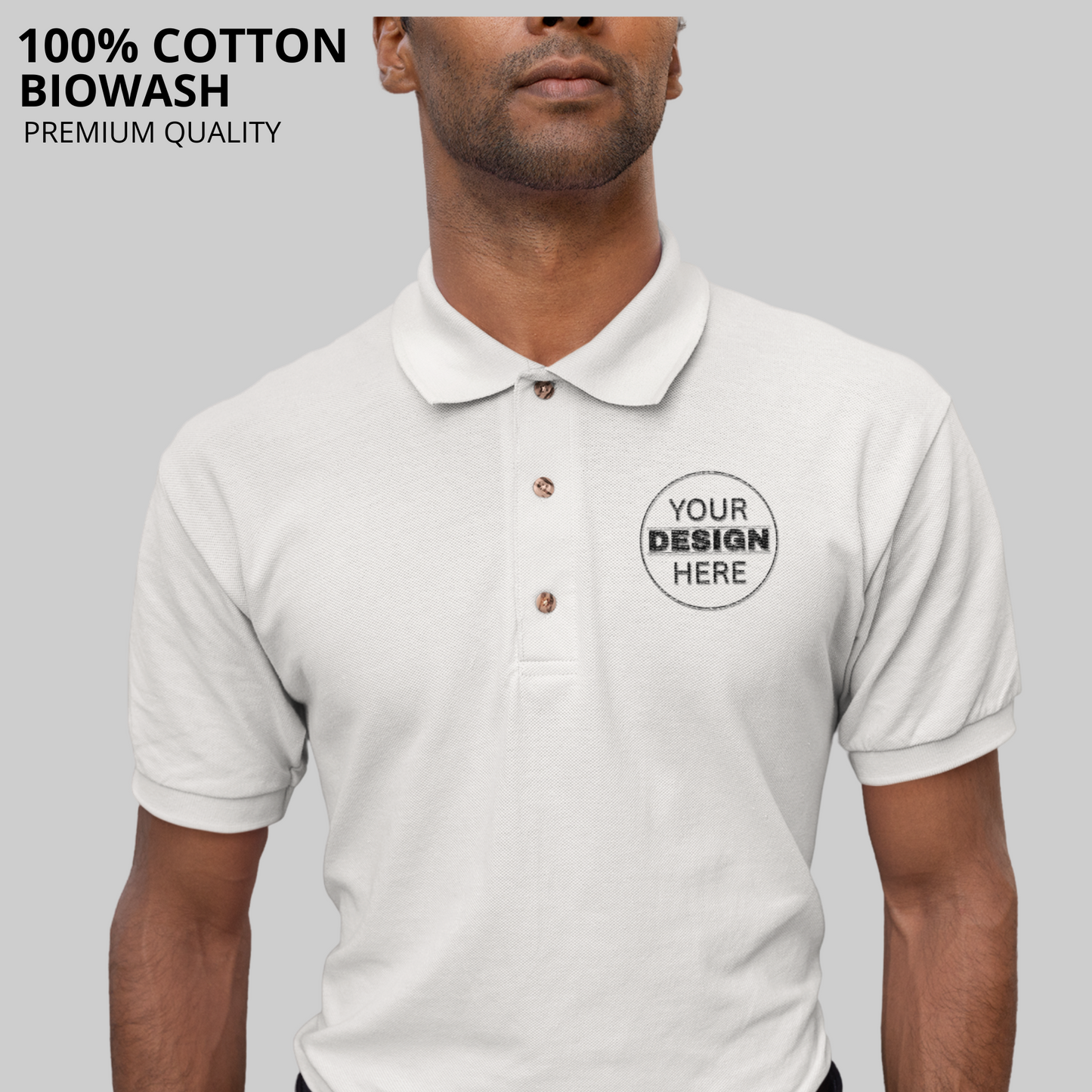Cotton Polo Neck