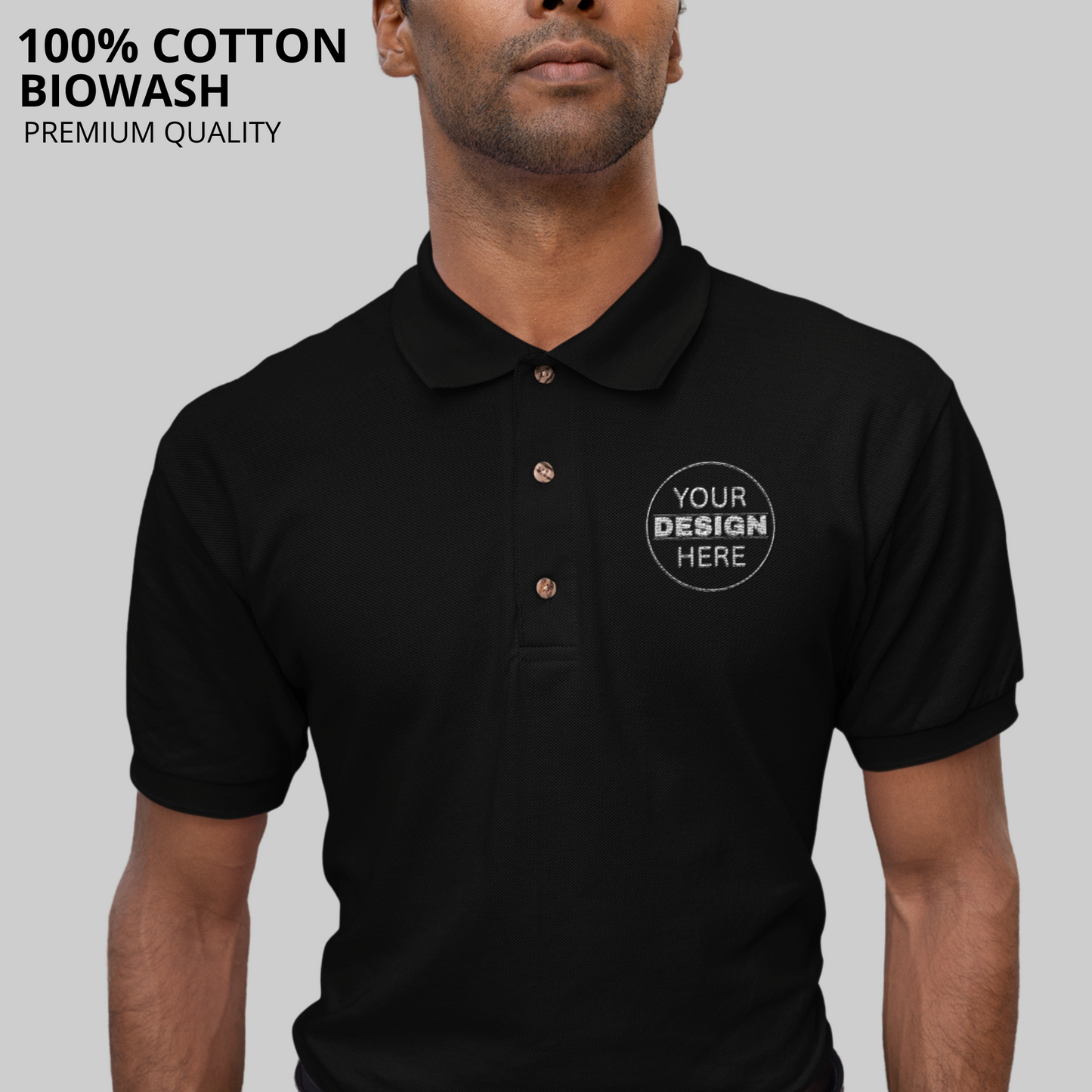 Cotton Polo Neck