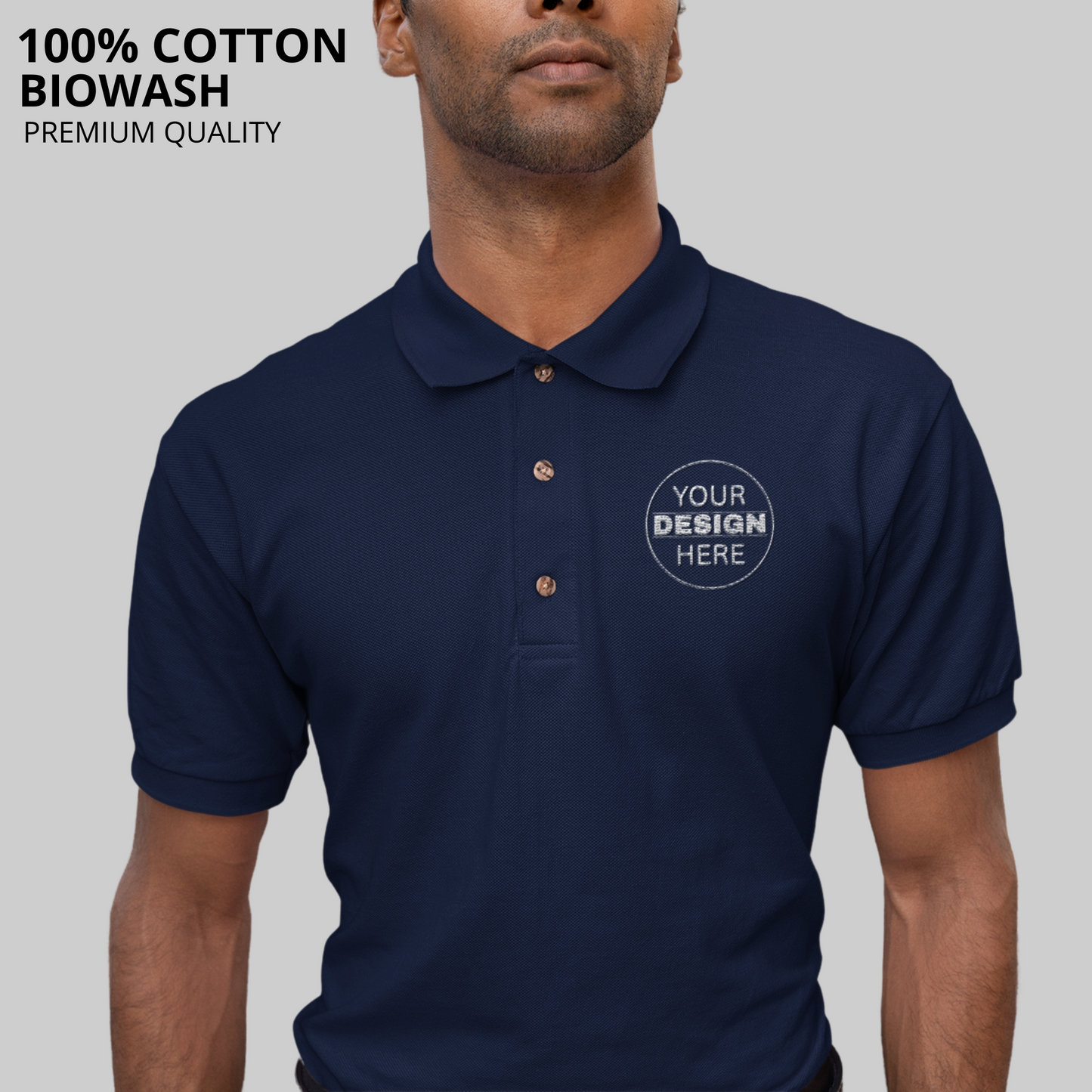Cotton Polo Neck