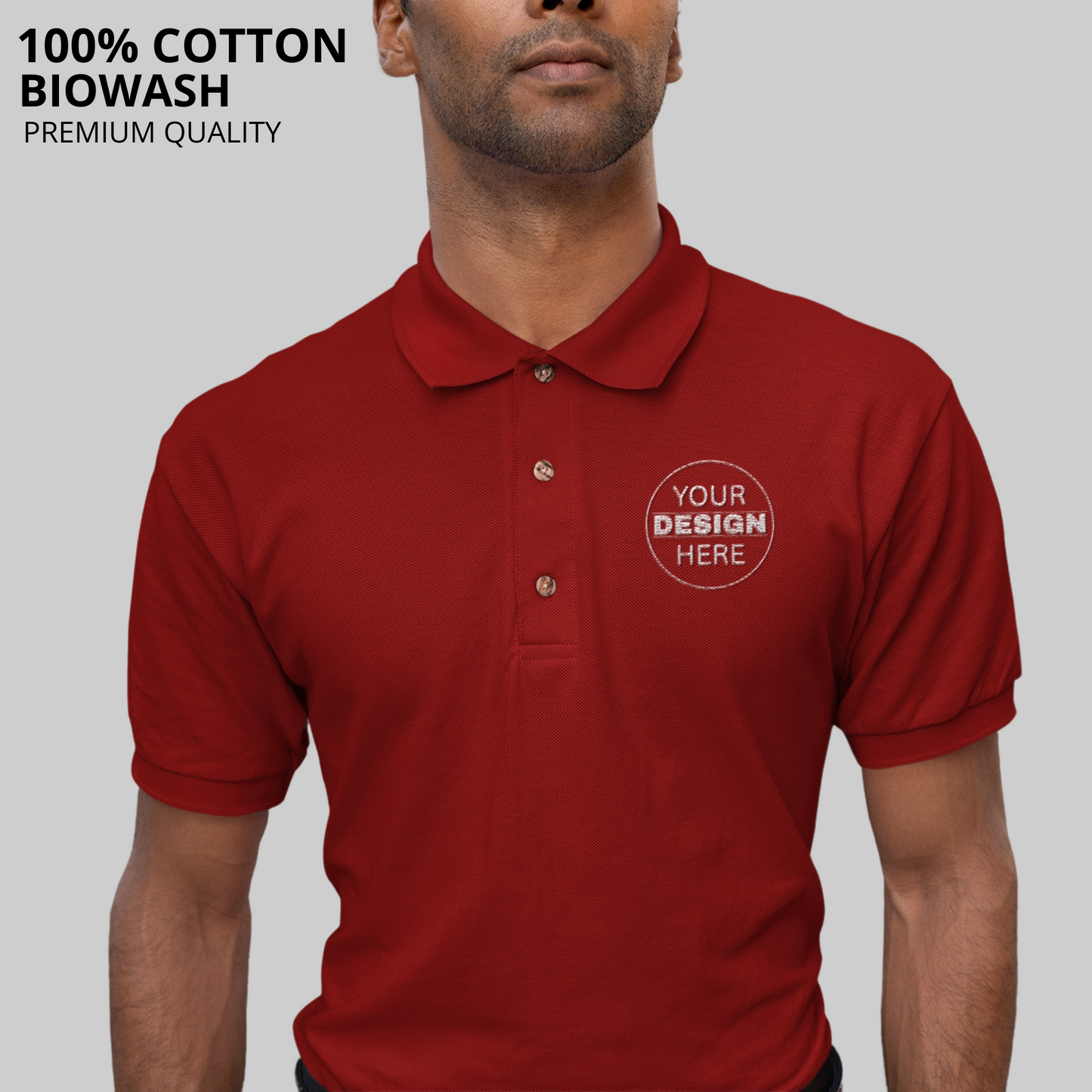 Cotton Polo Neck